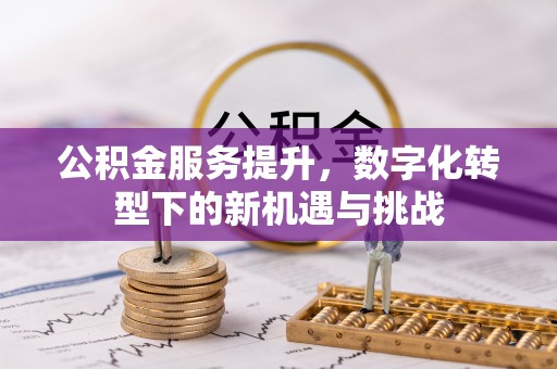 彰化市公积金服务提升，数字化转型下的新机遇与挑战