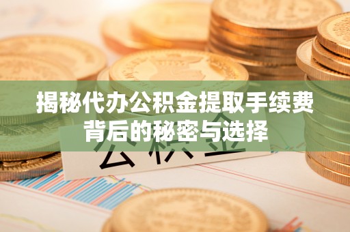 彰化市揭秘代办公积金提取手续费背后的秘密与选择