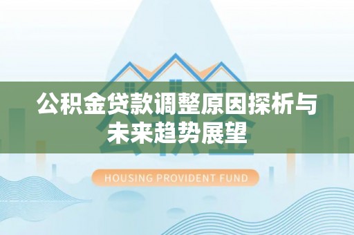 彰化市公积金贷款调整原因探析与未来趋势展望