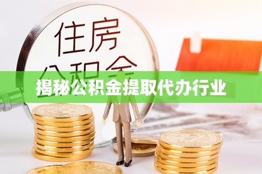 彰化市揭秘公积金提取代办行业