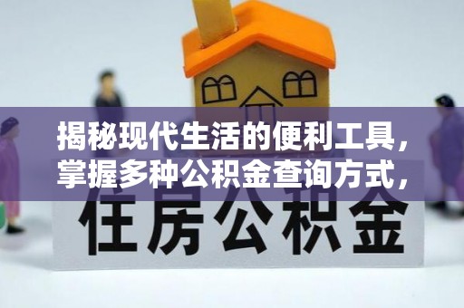 彰化市揭秘现代生活的便利工具，掌握多种公积金查询方式，让财富管理更轻松
