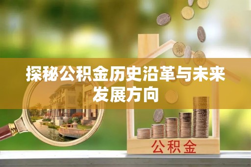 彰化市探秘公积金历史沿革与未来发展方向